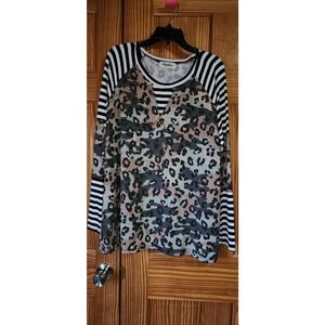 Haptics‎ long sleeve camo with leopard